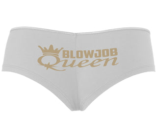 Blow Job Queen - White Boyshort