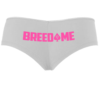 Breed Me - Queen of Spades - White Boyshort