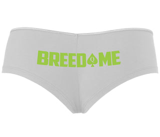 Breed Me - Queen of Spades - White Boyshort
