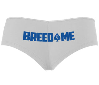 Breed Me - Queen of Spades - White Boyshort