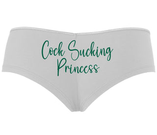 Cock Sucking Princess - White Boyshort