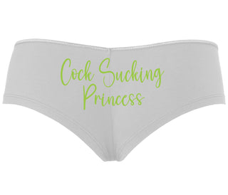 Cock Sucking Princess - White Boyshort