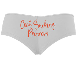 Cock Sucking Princess - White Boyshort