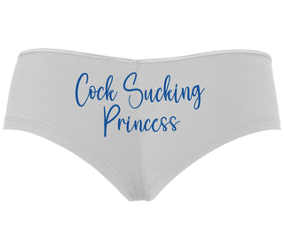 Cock Sucking Princess - White Boyshort
