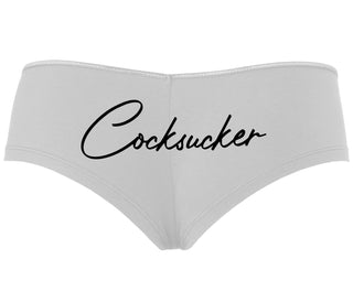 Cock Sucker - White Boyshort