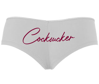 Cock Sucker - White Boyshort