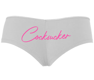 Cock Sucker - White Boyshort