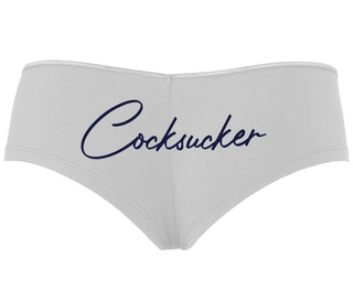 Cock Sucker - White Boyshort