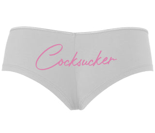 Cock Sucker - White Boyshort