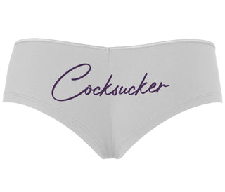 Cock Sucker - White Boyshort