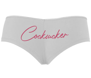 Cock Sucker - White Boyshort