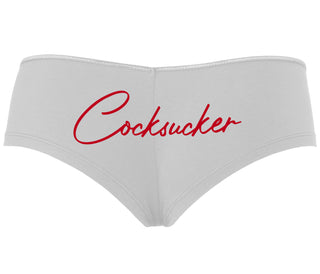 Cock Sucker - White Boyshort