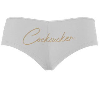 Cock Sucker - White Boyshort