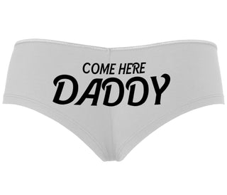 Come Here Daddy - White Boyshort