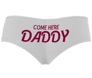 Come Here Daddy - White Boyshort