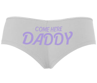 Come Here Daddy - White Boyshort