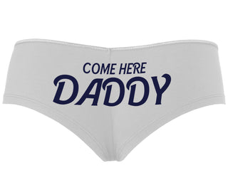Come Here Daddy - White Boyshort
