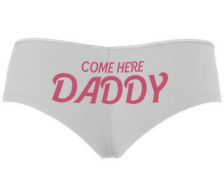 Come Here Daddy - White Boyshort