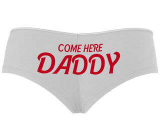 Come Here Daddy - White Boyshort