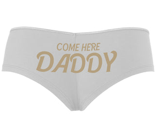Come Here Daddy - White Boyshort