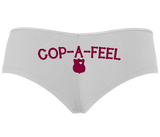 Cop A Feel - LEO Love - White Boyshort