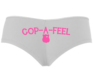 Cop A Feel - LEO Love - White Boyshort