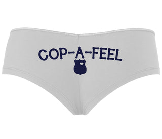 Cop A Feel - LEO Love - White Boyshort