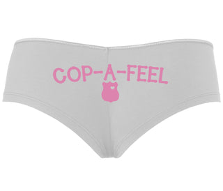 Cop A Feel - LEO Love - White Boyshort