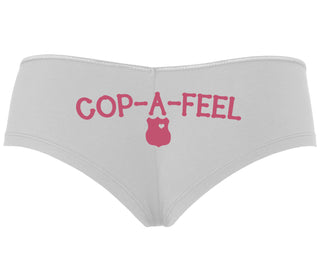 Cop A Feel - LEO Love - White Boyshort