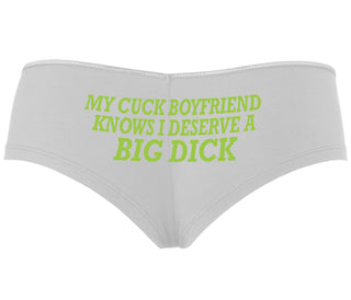 My Cuck Boyfriend Knows I Deserve A Big Dick - White Boyshort