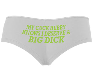 My Cuck Husband Knows I Deserve A Big Dick - White Boyshort