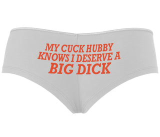 My Cuck Husband Knows I Deserve A Big Dick - White Boyshort