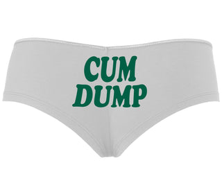Cum Dump - Bold Design - White Boyshort