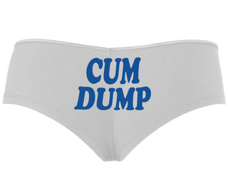 Cum Dump - Bold Design - White Boyshort