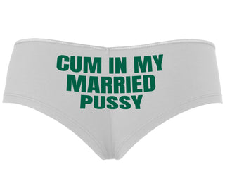 Cum In My Married Pussy - White Boyshort