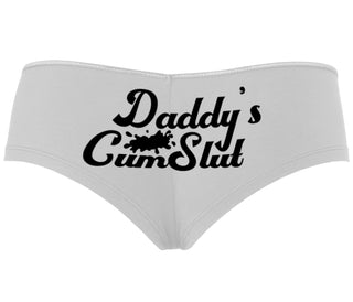 Daddy's Cumslut - White Boyshort