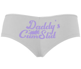 Daddy's Cumslut - White Boyshort