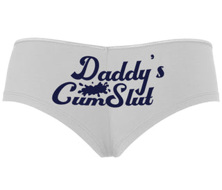 Daddy's Cumslut - White Boyshort