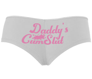 Daddy's Cumslut - White Boyshort