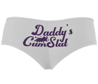 Daddy's Cumslut - White Boyshort
