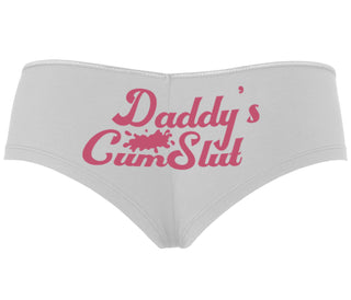 Daddy's Cumslut - White Boyshort