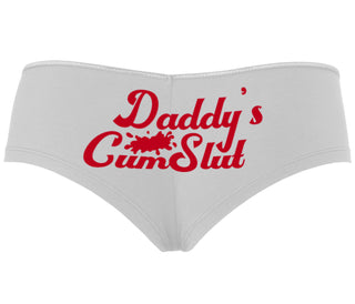 Daddy's Cumslut - White Boyshort