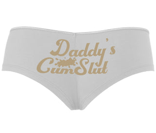 Daddy's Cumslut - White Boyshort