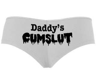 Daddy's Cumslut - White Boyshort