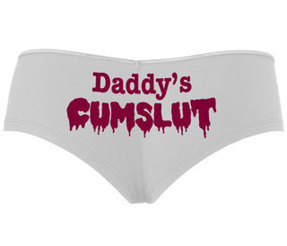 Daddy's Cumslut - White Boyshort