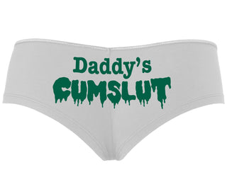 Daddy's Cumslut - White Boyshort