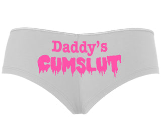 Daddy's Cumslut - White Boyshort