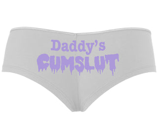 Daddy's Cumslut - White Boyshort