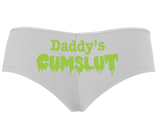 Daddy's Cumslut - White Boyshort