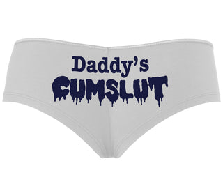 Daddy's Cumslut - White Boyshort